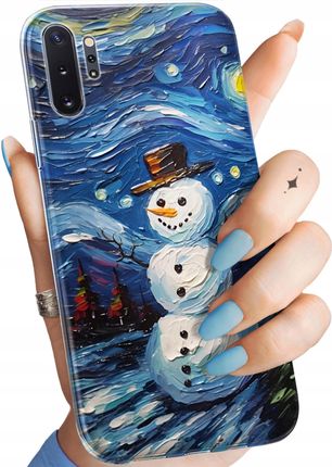 Hello Case Etui Do Samsung Galaxy Note 10 Plus Bałwan Zima Śnieg Obudowa