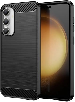 Hurtel Elastyczne Etui Wzór Karbon Do Samsung Galaxy S23 Fe Carbon Case Czarne