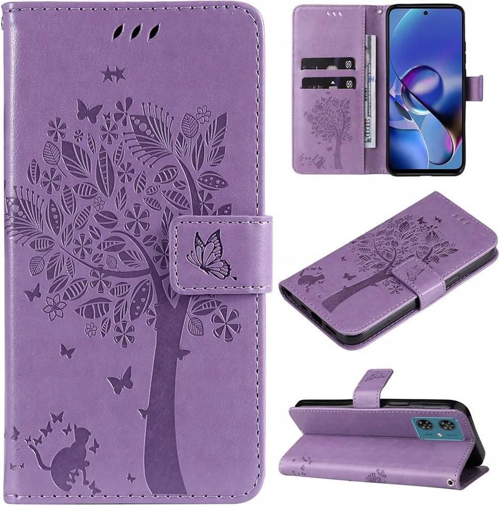 Saturcase Custodia A Portafoglio In PU Per Motorola Moto G Power 2021 - Con Chiusura Magnetica, Scomparti Per Carte E Supporto Video - Colore Marrone, Stampa Tigre