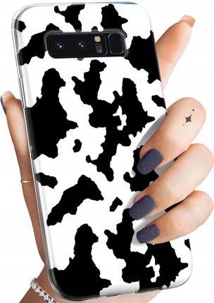 Etui Do Samsung Galaxy Note 8 Krowa Łaty Plamki Obudowa Pokrowiec