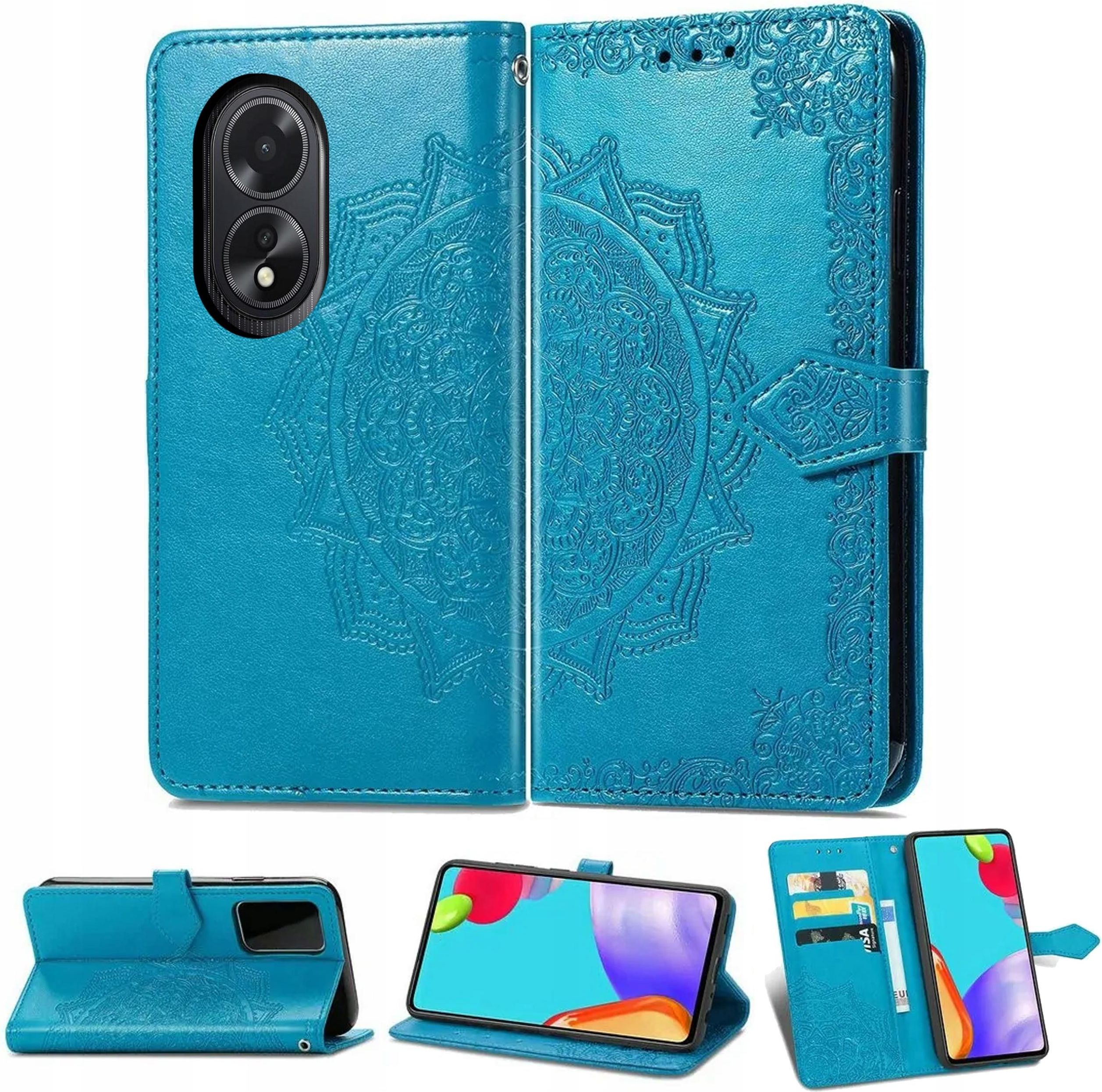 Youtab Etui Do Oppo A18 A38 4g Stramonium Portfel Case Z Klapką Etui