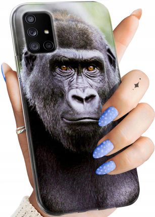 Hello Case Etui Do Samsung Galaxy A71 5G Małpki Małpa Nosacz Obudowa Pokrowiec