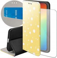 Hello Case Etui Z Klapką Do Iphone 15 Kropki Grochy Bokeh Dots Futerał Pokrowiec