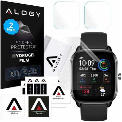 Alogy 2X Folia Ochronna Hydrożelowa Do Smartwatch Xiaomi Amazfit Gts 4