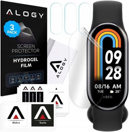 Alogy 3X Folia Ochronna Hydrożelowa Do Smartwatch Xiaomi Smart Mi Band 8