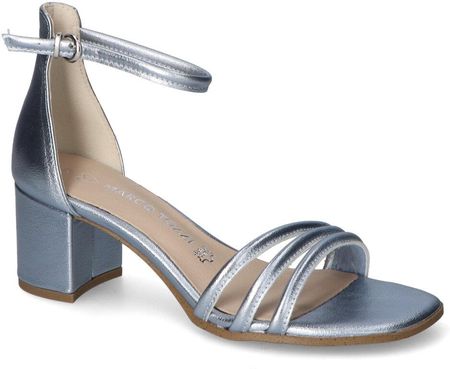 Sandały Marco Tozzi 2-28300-20/852 srebrne metalizowane