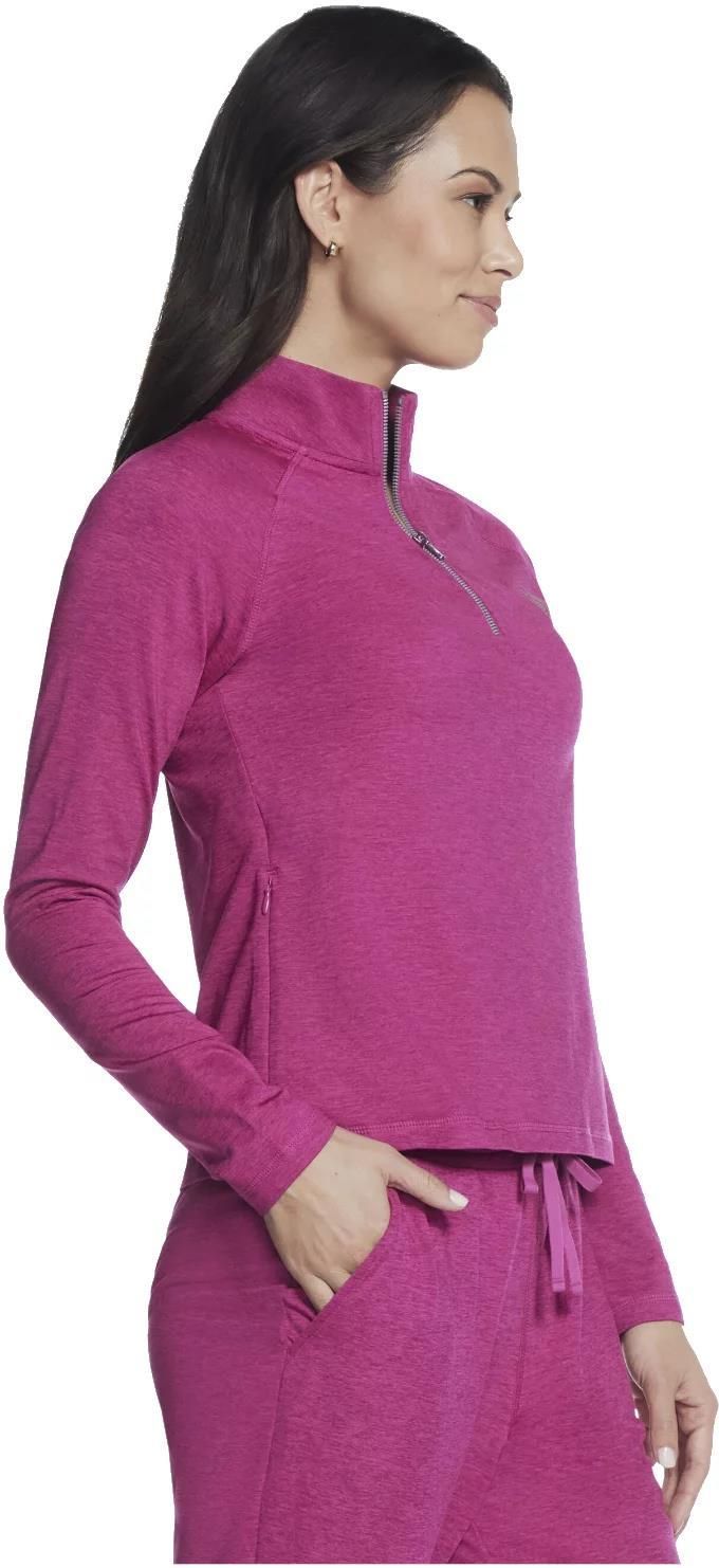 Bluza damska Skechers Skech-Knits Ultra Go 1/4 Zip LT4-PNK Rozmiar