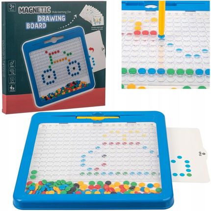 Norimpex Magnetyczna Tablica Mozaika Układanka Montessori Dla Dzieci 10 Szablonów
