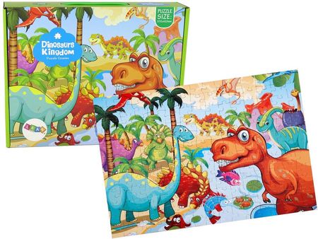 Leantoys Puzzle Świat Dinozaurów 180El.