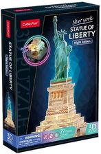 Dante Puzzle 3D Led Statua Wolności 79El. Wersja Nocna L536H Cubic Fun