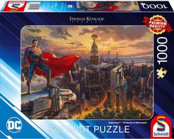 Zdjęcie Schmidt Spiele Thomas Kinkade Studios Dc Superman Pczerwonyector Of Metropolis Jigsaw Puzzle 1000El. - Dolsk