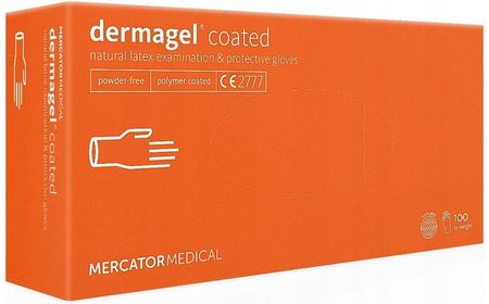Mercator Medical Rękawiczki Lateksowe Dermagel Coated L 100Zt X10