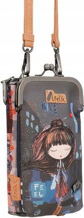 Anekke mała torebka portfel Mini listonoszka 2w1