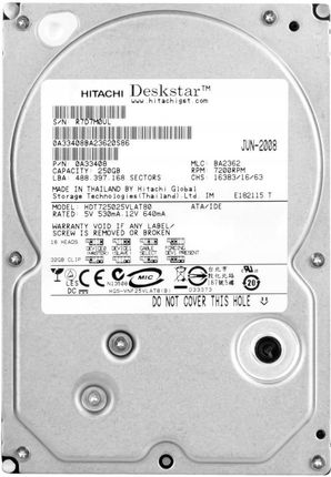 Hitachi Deskstar T7K500 250GB ATA133 (HDT725025VLAT80)