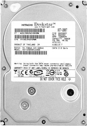 Hitachi Deskstar T7K500 500GB SATA-II (HDT725050VLA360)