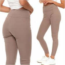 Damskie Legginsy Prążkowane Z Wysokim Stanem Ocieplane Moraj Modne L/XL - zdjęcie 1