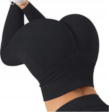 Legginsy Siłownia Push Up marszczenia wysoki stan