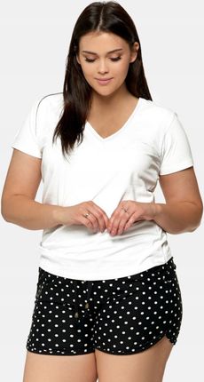 T-shirt Koszulka Damska Gładka Plus Size biała 3XL