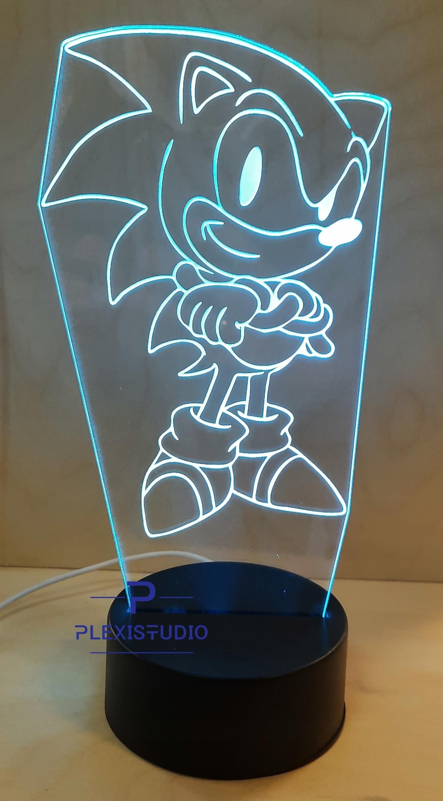 Lampka Nocna 3D Led Sonic Multikolor Pilot Usb - Opinie i atrakcyjne ...