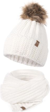 Zimowy zestaw damski czapka+szal H23508+H23510 Heyo