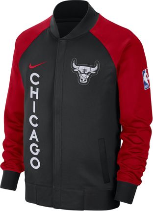 Męska Kurtka Z Długim Rękawem I Zamkiem Na Całej Długości Nike Dri-Fit Chicago Bulls Showtime City Edition Czerń