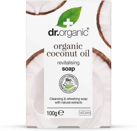 Dr.Organic Virgin Coconut Oil Soap Mydło Oczyszczająco-Odświeżające Do Skóry Suchej 100 g