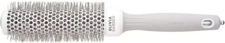 Olivia Garden Expert Blowout Speed Wavy Bristles Szczotka Do Suszenia I Modelowania Włosów White/Grey 35mm