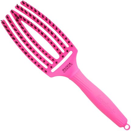 Olivia Garden Medium Neon Pink Szczotka Do Włosów Finger Brush