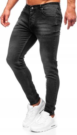 Spodnie Jeansy Skinny Fit Czarne R919-1 DENLEY_2XL