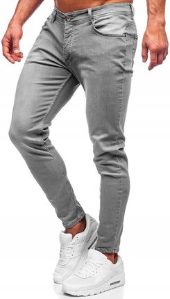 Spodnie Jeansowe Slim Fit Szare R920 DENLEY_2XL