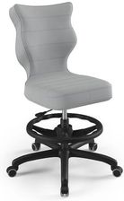 Zdjęcie Krzesło Petit Czarne Z Podnóżkiem Velvet Vt03 Jasny Szary 6 - Janów Lubelski