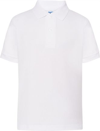 Koszulka Polo dziecięca biała 152 Jhk 12 14 lat