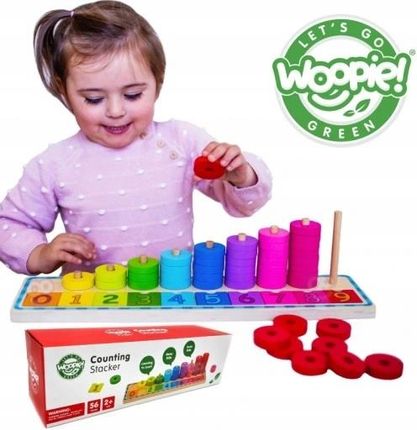 Układanka Nauka Liczenia i Kolorów Montessori ZABAWKA EDUKACYJNA
