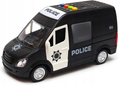 Dromader Van Samochód Policyjny Radiowóz Otwiera Drzwi Sygnały