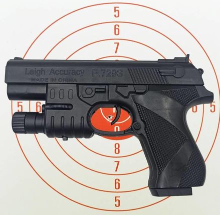 Pegaz Pistolet Zabawkowy Na Kulki Glock Czarny 16Cm