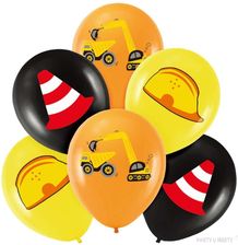 Partypal Balony Roboty Drogowe Koparka Mix 6szt. Urodziny