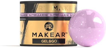 Żel Gg24 Glitter Lila Rose Gel&Go 50 ml Makear