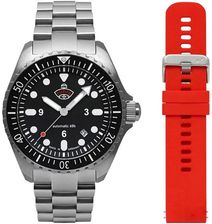 Zegarek Ruhla NVA Kommando Minentaucher Automatic Set Red