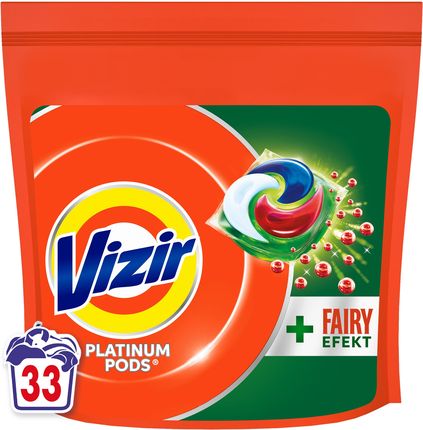 Vizir Platinum PODS + Fairy Effect Kapsułki do prania, 33 prań