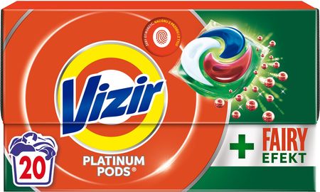 Vizir Platinum PODS  + Fairy Effect Kapsułki do prania, 20 prań
