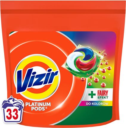 Vizir Platinum PODS Color, + Fairy Effect Kapsułki do prania, 33 prań