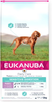 Eukanuba Daily Care Puppy Sensitive Digestion dla szczeniąt z wrażliwym przewodem pokarmowym 2x12kg
