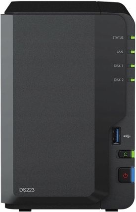 Bundle Synology DS223J + 2 Disques WD Red Plus 4To - NAS 2 Baies - Stockage Cloud Privé Et Sécurisé