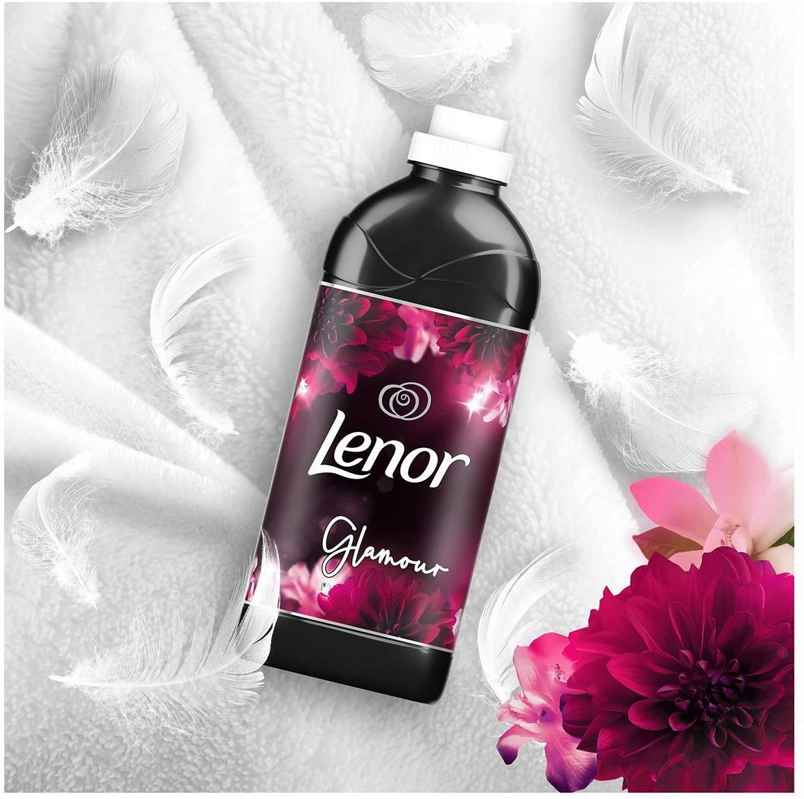 Lenor Płyn do płukania tkanin Diamonds & Lotus Flower 72 prań, 2x1.080 ...