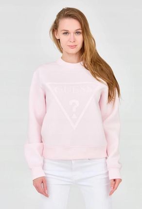 GUESS Różowa damska bluza z dużym logo