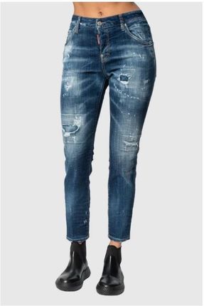 DSQUARED2 Cool girl jeansGranatowe damskie jeansy