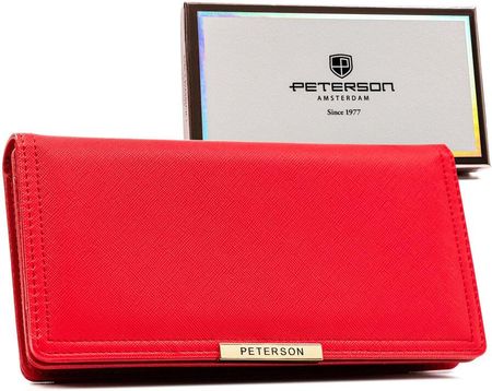 Duży portfel damski ze skóry ekologicznej — Peterson