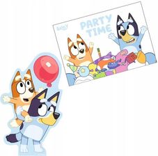 Zdjęcie Zaproszenia Z Kopertami Bluey Blue, 8szt. - Brwinów