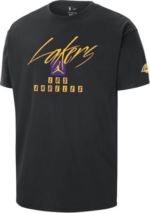 T-Shirt Męski Jordan Nba Max90 Los Angeles Lakers Courtside Statement Edition Czerń