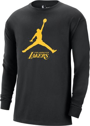 Męski T-Shirt Z Długim Rękawem Jordan Nba Los Angeles Lakers Essential Czerń